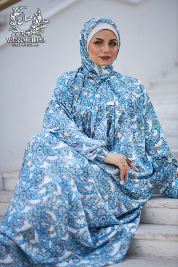 Blue Paisley Print Isdal